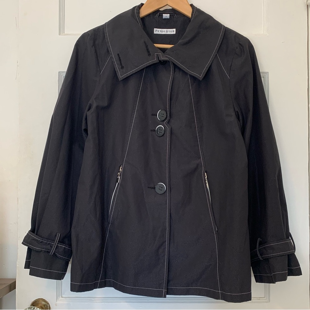 Pendleton Swing Trench Black Jacket - image 2